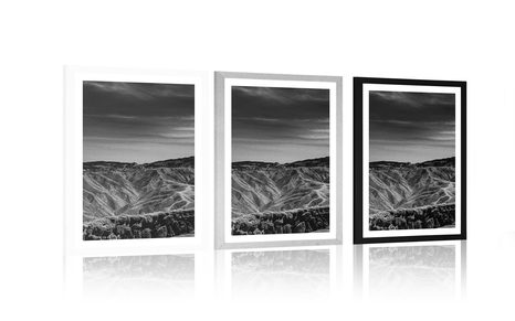 POSTER – PARCO NAZIONALE DELLA VALLE DELLA MORTE IN BIANCO E NERO - NERO E BIANCO - POSTER