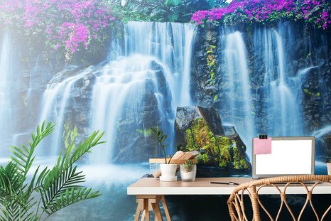 SELBSTKLEBENDE FOTOTAPETE ATEMBERAUBENDER WASSERFALL - SELBSTKLEBENDE TAPETEN - TAPETEN