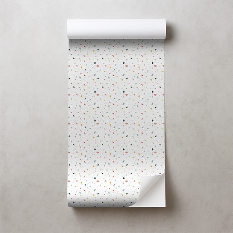 TAPETA BAREVNÉ PUNTÍKY NA BÍLÉM POZADÍ - ΤΑΠΕΤΣΑΡΊΑ ΜΕ ΣΧΈΔΙΑ - ΤΑΠΕΤΣΑΡΊΕΣ
