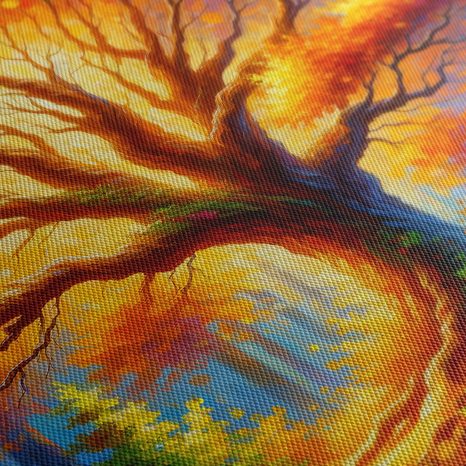 OBRAZ MAJESTÁTNÍ STROM ŽIVOTA V LESE - OBRAZY STROMY ŽIVOTA - OBRAZY