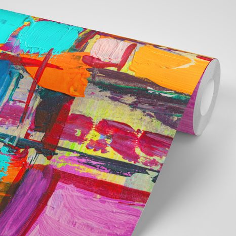 TAPETE ABSTRAKTES KUNSTWERK - ABSTRAKTE TAPETEN - TAPETEN