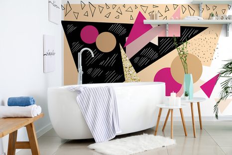 TAPETA VESELÁ ABSTRAKCE - VZOROVANÉ TAPETY - TAPETY