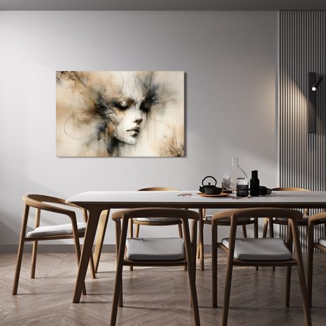 OBRAZ SNOVÁ TVÁŘ V MLZE - OBRAZY ŽENY - OBRAZY