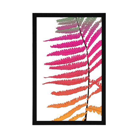 POSTER AUSSERGEWÖHNLICHER PASTELLFARBENER FARN - MOTIVE AUS UNSERER WERKSTATT - POSTER