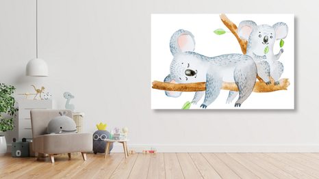 TABLOU KOALE DRĂGUȚE - TABLOURI PENTRU COPII - TABLOURI