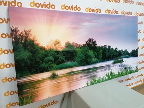 КАРТИНА НА ПЛАТНО – ИЗГРЕВ НА РЕКА - КАРТИНИ НА ПРИРОДАТА И ПЕЙЗАЖИ - КАРТИНИ