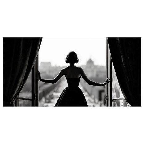 OBRAZ ELEGANCE A VÝHLED NA MĚSTO - OBRAZY ŽENY - OBRAZY