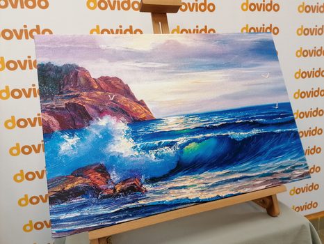 WANDBILD MORGEN AM MEER - BILDER VON NATUR UND LANDSCHAFT - BILDER