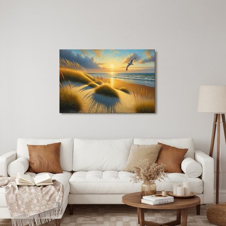 OBRAZ RANNÍ TICHO NAD DUNAMI - OBRAZY VÝCHOD A ZÁPAD SLUNCE - OBRAZY