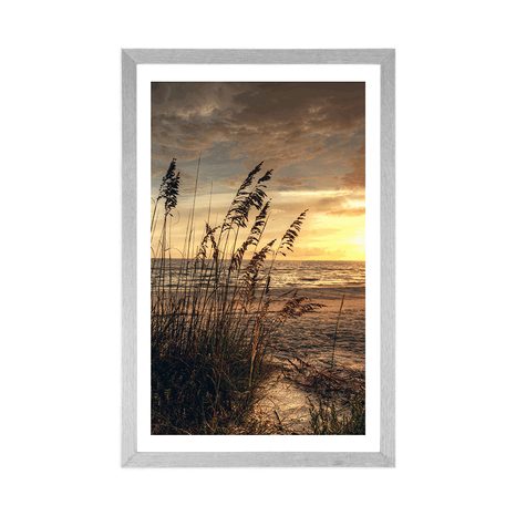 AFFICHE – COUCHER DE SOLEIL SUR LA PLAGE - NATURE - AFFICHES
