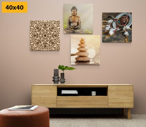 BILDER-SET HARMONISCHER BUDDHA - BILDERSETS - BILDER