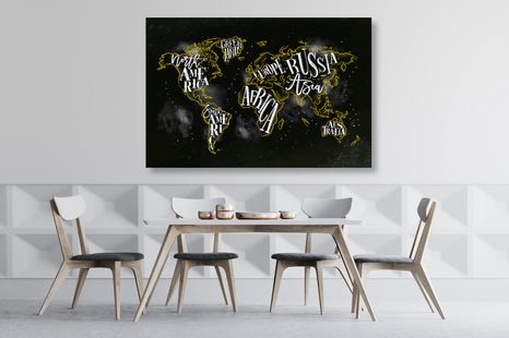 WANDBILD TRENDIGE WELTKARTE - BILDER - 🔥 TOTALAUSVERKAUF