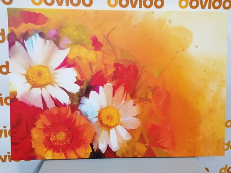 WANDBILD SCHÖNER BLUMENSTRAUSS - BILDER BLUMEN - BILDER