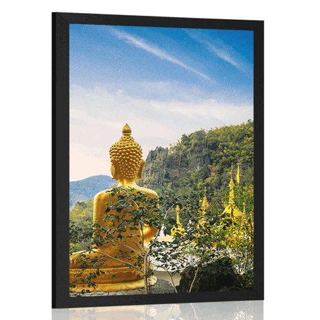 AFFICHE VUE DE BOUDDHA DORÉ - FENG SHUI - AFFICHES