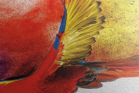 КАРТИНА НА ПЛАТНО – ПОЛЕТ НА ПАПАГАЛ - КАРТИНИ НА ЖИВОТНИ - КАРТИНИ