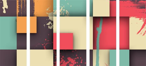 5 RÉSZES KÉP ABSZTRAKT TEXTÚRA - KÉPEK - 🔥 TELJES KIÁRUSÍTÁS