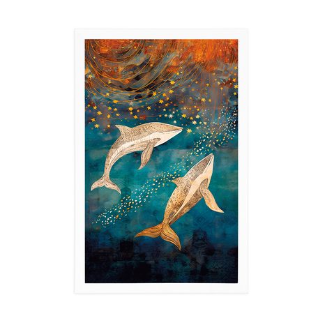 POSTER – BALENE NELL'OCEANO MAGICO - MONDO SOMMERSO - POSTER