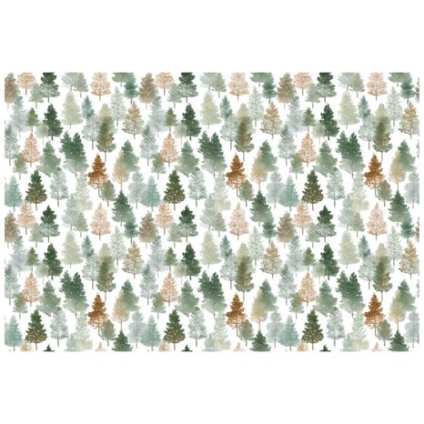 SAMOLEPÍCÍ TAPETA PESTROBAREVNÉ LESNÍ STROMY - VZOROVANÉ TAPETY - TAPETY