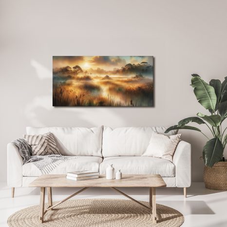 OBRAZ MLHA V RÁKOSÍ - OBRAZY VÝCHOD A ZÁPAD SLUNCE - OBRAZY