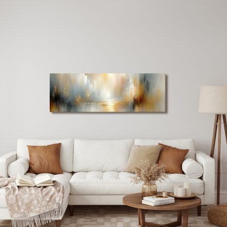 OBRAZ ZÁŘE NAD VODNÍ HLADINOU - ABSTRAKTNÍ OBRAZY - OBRAZY