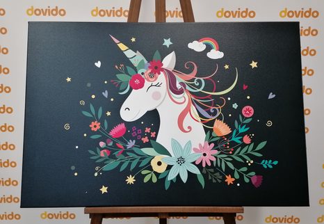 OBRAZ ROZTOMILÝ JEDNOROŽEC - DĚTSKÉ OBRAZY - OBRAZY