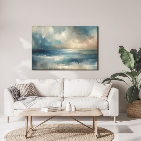 TABLOU ORIZONT ABSTRACT AL OCEANULUI - TABLOURI ABSTRACTE - TABLOURI