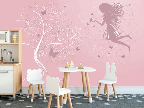 SAMOLEPÍCÍ TAPETA POHÁDKOVÁ VÍLA - SAMOLEPÍCÍ TAPETY - TAPETY