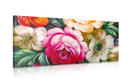 CANVAS PRINT COLORFUL WORLD OF FLOWERS - PICTURES FLOWERS - PICTURES