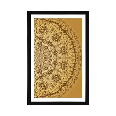 AFFICHE – MANDALA ORNEMENTALE AVEC DENTELLE - FENG SHUI - AFFICHES