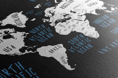 TABLOU HARTA LUMII ÎN DESIGN MODERN - TABLOURI CU HĂRȚI - TABLOURI