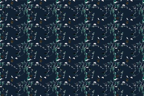 WALLPAPER BEAUTIFUL BUTTERFLIES IN BLUE DESIGN - WALLPAPERS ANIMALS - WALLPAPERS