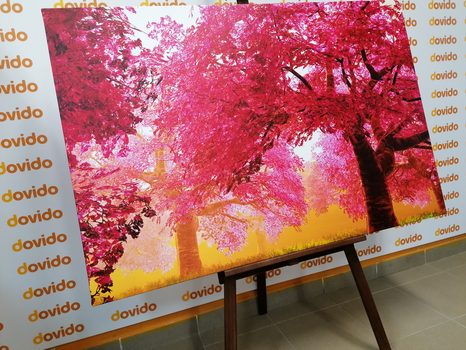 OBRAZ MAGICZNE DRZEWA KWITNĄCEJ WIŚNI - OBRAZY PRZYRODY I KRAJOBRAZY - OBRAZY