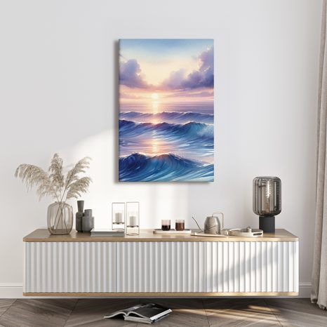 WANDBILD ABENDLICHE SYMPHONIE DES MEERES - BILDER MEER UND STRAND - BILDER