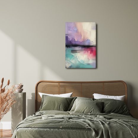 OBRAZ PASTELOVÉ SNY NA PLÁTNĚ - ABSTRAKTNÍ OBRAZY - OBRAZY
