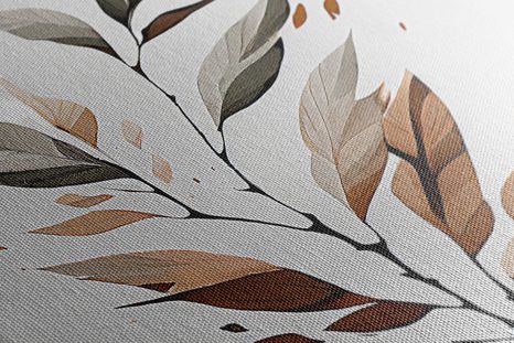 WANDBILD TANZENDES BLATT - BILDER BÄUME UND LAUB - BILDER