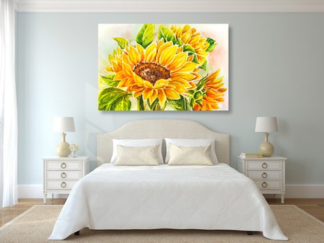 OBRAZ NÁDHERNÁ SLUNEČNICE - OBRAZY KVĚTŮ - OBRAZY