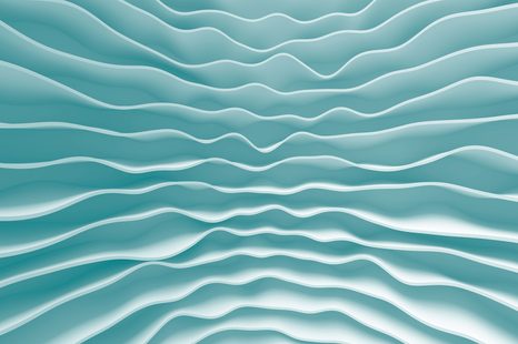 TAPETA V MOTIVU ORIGAMI V TURKIZNI BARVI - ENOBARVNE TAPETE - TAPETE