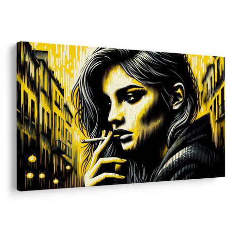 WANDBILD STADTPORTRÄT EINER FRAU - WANDBILDER FRAUEN - BILDER