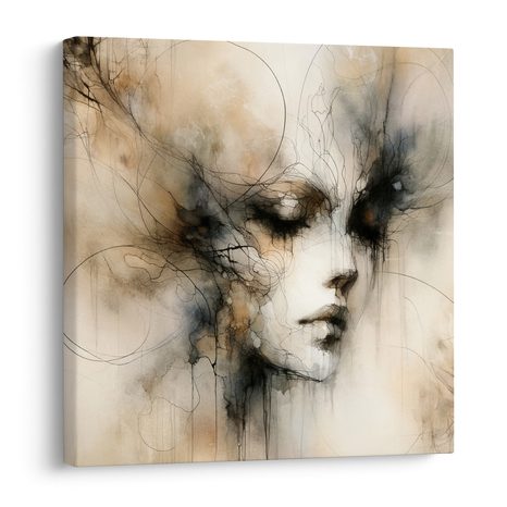 OBRAZ MELANCHOLICKÁ ABSTRAKCE ŽENY - OBRAZY ŽENY - OBRAZY