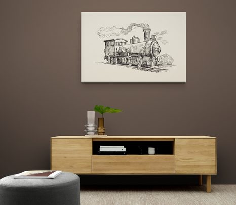 KÉP RETRÓ VONAT - VINTAGE ÉS RETRÓ KÉPEK - KÉPEK