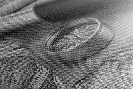 OBRAZ DLA POSZUKIWACZY PRZYGÓD W WERSJI CZARNO-BIAŁEJ - OBRAZY CZARNO-BIAŁE - OBRAZY