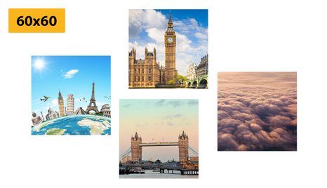 SET DI QUADRI – LONDRA INCANTEVOLE - COLLEZIONI DI QUADRI - STAMPE E QUADRI