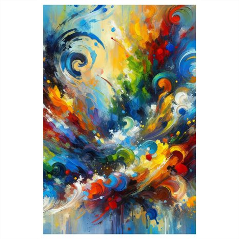 OBRAZ VÍR ENERGIE A BAREV - ABSTRAKTNÍ OBRAZY - OBRAZY