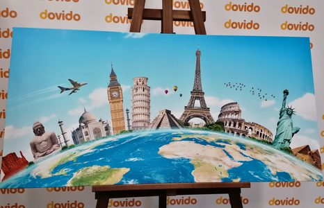 TABLOU DRUMUL ÎNCONJURUL LUMII - TABLOURI CU ORAȘE - TABLOURI