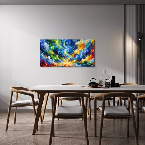 OBRAZ DYNAMICKÉ BAREVNÉ PROUDY - ABSTRAKTNÍ OBRAZY - OBRAZY