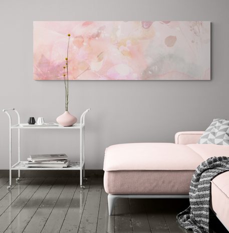 TABLEAU SUR TOILE – FEUILLES D'AUTOMNE EN ROSE - TABLEAUX - 🔥 VENTE TOTALE