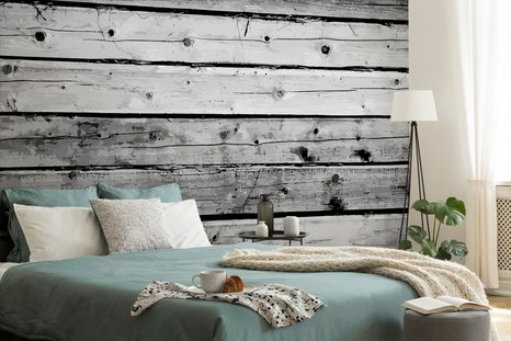 TAPETE MODERNES HOLZDESIGN IN GRAU - 🔥 TOTALAUSVERKAUF