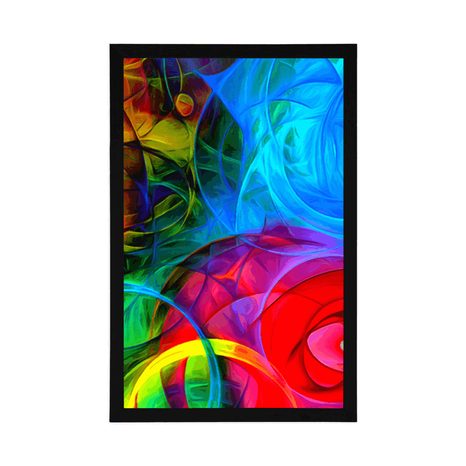 PLAKÁT ABSTRAKCE PLNÁ BAREV - ABSTRAKTNÍ A VZOROVANÉ - PLAKÁTY