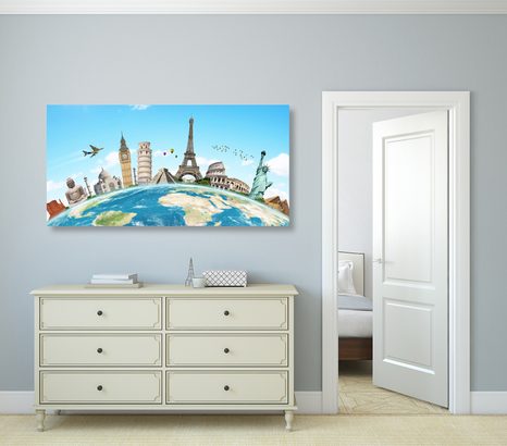 TABLOU DRUMUL ÎNCONJURUL LUMII - TABLOURI CU ORAȘE - TABLOURI