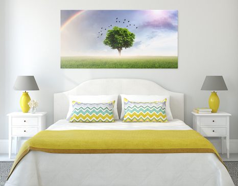 OBRAZ OSAMĚLÝ STROM NA LOUCE - OBRAZY PŘÍRODY A KRAJINY - OBRAZY